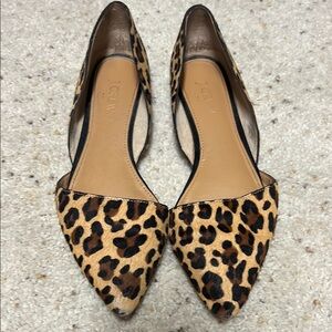 J. Crew Brown and Black Flats Elegant Loafers